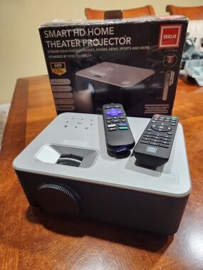 RCA/ Roku Smart HD Home Theater Projector - Silver & Black